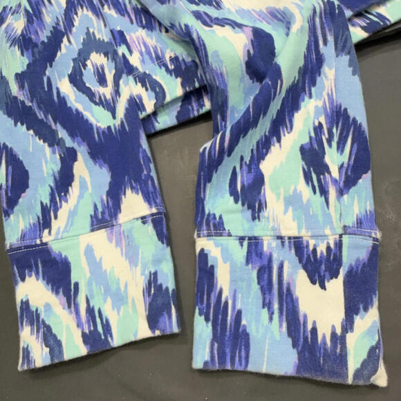 Lilly Pulitzer Preppy Designer Classic Geometric Quarter Zip Popover Small - Picture 13 of 14